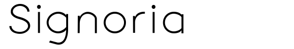 Signoria font preview